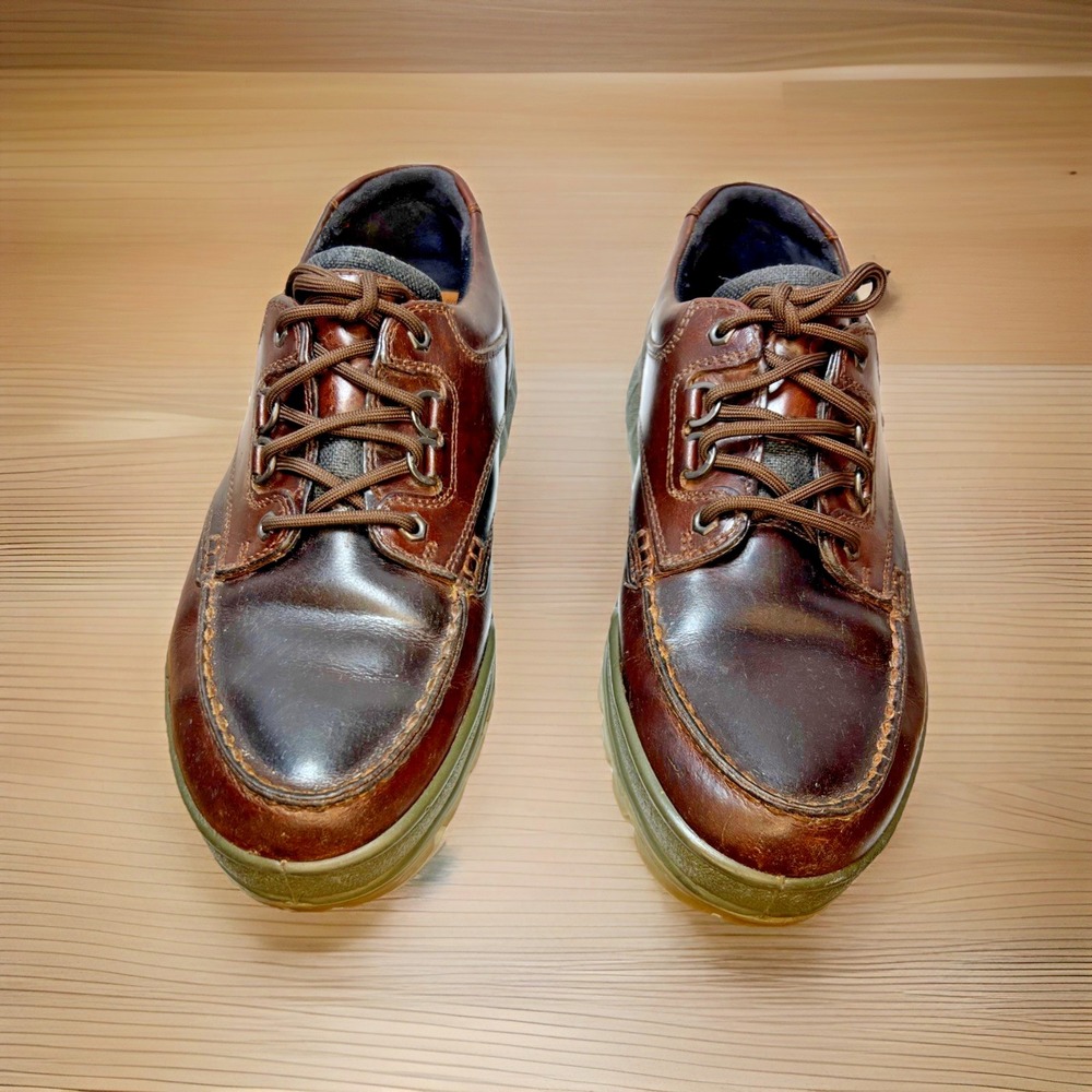 ECCO Track 25 Low Bison Leather Brown Shoes Men's 46 EU 12‑12.5 Slovakia Made
